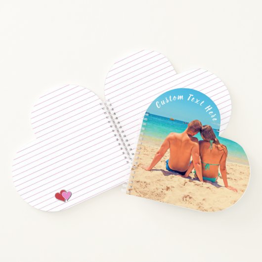 Benutzerdefiniertes Foto TextNotebook-Geschenk mit Notizblock (Innenseite)