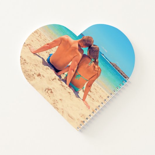 Benutzerdefiniertes Foto TextNotebook-Geschenk mit Notizblock (Rückseite)