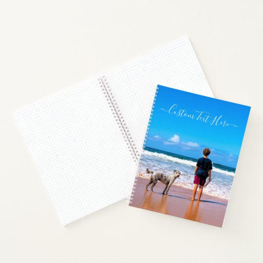 Benutzerdefiniertes Foto-TextNotebook mit Ihren Pe Notizblock (Innenseite)