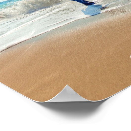 Benutzerdefiniertes Foto Textposter für Ihre Fotos Poster (Ecke)