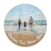 Benutzerdefiniertes Foto Textschneiden - Geschenk  Schneidebrett (Vorderseite)