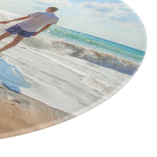 Benutzerdefiniertes Foto Textschneiden Sie Ihre Fo Schneidebrett (Ecke)