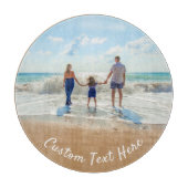 Benutzerdefiniertes Foto Textschneiden Sie Ihre Fo Schneidebrett (Vorderseite)