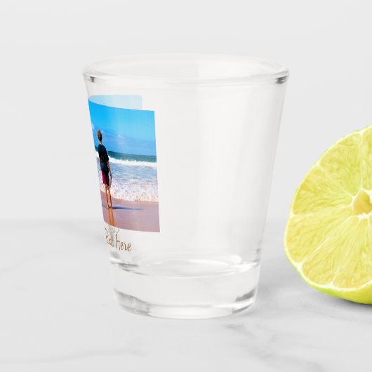 Benutzerdefiniertes Foto-Textschussglas - Ihr Urla Schnapsglas (Rechts)