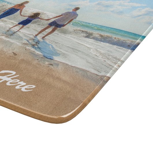 Benutzerdefiniertes Foto Textzuschnitt - Ihr eigen Schneidebrett (Ecke)