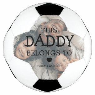 Benutzerdefiniertes Foto 'This Daddy gehört to' Fußball