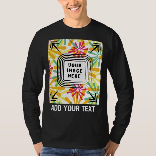 Benutzerdefiniertes Foto und benutzerdefiniertes H T-Shirt (Vorderseite)