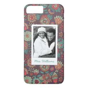 Benutzerdefiniertes Foto und Blumenmuster Cartoon Case-Mate iPhone Hülle