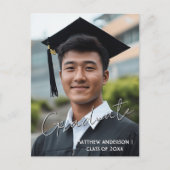 Benutzerdefiniertes Foto und Einladung 3 Postkarte (Vorderseite)