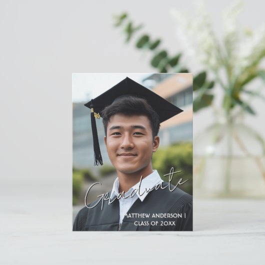 Benutzerdefiniertes Foto und Einladung 3 Postkarte (Stehend Vorderseite)