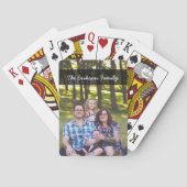 Benutzerdefiniertes Foto und Familienname Spielkarten (Rückseite)