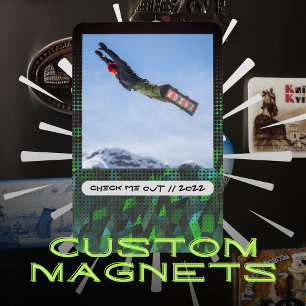 Benutzerdefiniertes Foto und flexibler Bildausschn Magnet