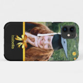 Benutzerdefiniertes Foto und goldenes Band schwarz Case-Mate iPhone Hülle (Rückseite (Horizontal))