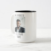 Benutzerdefiniertes Foto und meinen Favoriten-Koll Zweifarbige Tasse (Vorderseite Links)