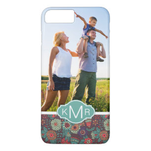 Benutzerdefiniertes Foto- und Monogramm-Blumen-Car Case-Mate iPhone Hülle