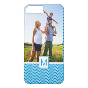 Benutzerdefiniertes Foto- und Monogramm-Chevron-Mu Case-Mate iPhone Hülle