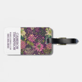 Benutzerdefiniertes Foto- und Monogramm-Hell-Muste Gepäckanhänger (Rückseite horizontal)