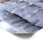 Benutzerdefiniertes Foto und Name 2025-Kalender Poster (Ecke)