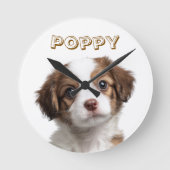 Benutzerdefiniertes Foto und Name der Wall-Uhr Runde Wanduhr (Vorderseite)