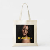 Benutzerdefiniertes Foto und Name Doppelseitiger T Tragetasche (Rückseite)