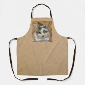 Benutzerdefiniertes Foto und Name Kraft Papier Tex Schürze (Vorderseite)