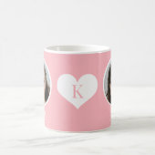 Benutzerdefiniertes Foto und Name monogrammiert Kaffeetasse (Mittel)