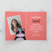 Benutzerdefiniertes Foto und Name | Niedliche Schw Karte (Innenseite)