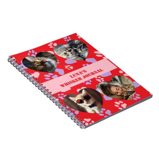 Benutzerdefiniertes Foto und Name Notebook-Paw Dru Notizblock (Rechte Seite)