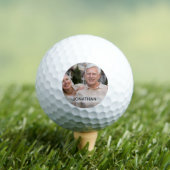 Benutzerdefiniertes Foto und Name oder Monogramm P Golfball (Insitu T-Shirt)