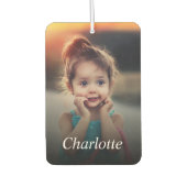 Benutzerdefiniertes Foto und Name Personalisiert Autolufterfrischer (Vorderseite)