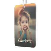 Benutzerdefiniertes Foto und Name Personalisiert Autolufterfrischer (Links)