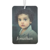 Benutzerdefiniertes Foto und Name Personalisiert Autolufterfrischer (Rückseite)