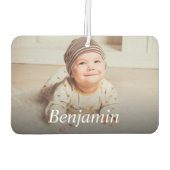 Benutzerdefiniertes Foto und Name Personalisiert e Autolufterfrischer (Rückseite)