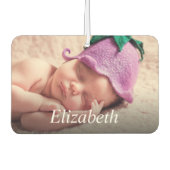 Benutzerdefiniertes Foto und Name Personalisiert e Autolufterfrischer (Vorderseite)
