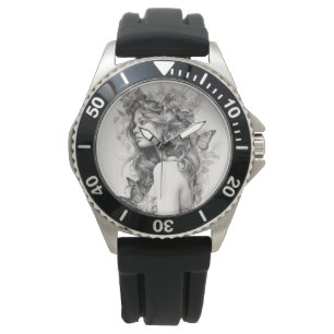 Benutzerdefiniertes Foto und Name Personalisiert H Armbanduhr