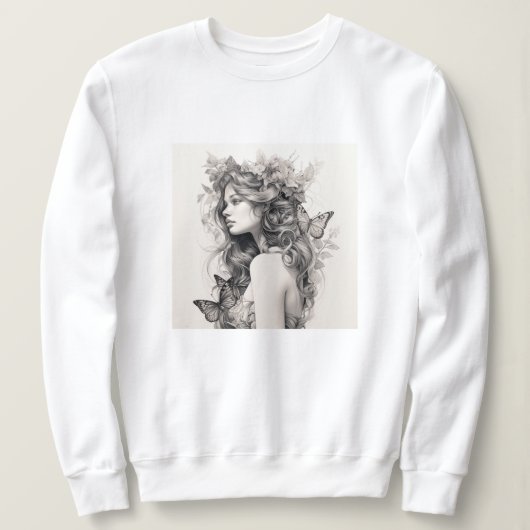 Benutzerdefiniertes Foto und Name Personalisiert H Sweatshirt (Design vorne)