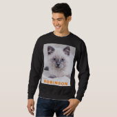 Benutzerdefiniertes Foto und Name Personalisiert M Sweatshirt (Vorne ganz)