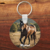 Benutzerdefiniertes Foto und Name Personalisiert Schlüsselanhänger (Vorderseite)