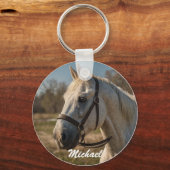 Benutzerdefiniertes Foto und Name Personalisiert Schlüsselanhänger (Vorderseite)