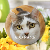 Benutzerdefiniertes Foto und Name Personalisierter Button