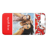 Benutzerdefiniertes Foto und Name portugiesisches  Case-Mate iPhone Hülle (Rückseite (Horizontal))