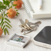 Benutzerdefiniertes Foto und Name Schlüsselanhänge Schlüsselanhänger (Seite)