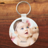 Benutzerdefiniertes Foto und Name Schlüsselanhänger (Vorderseite)