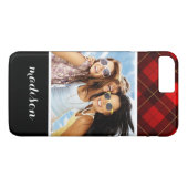 Benutzerdefiniertes Foto und Name Wallace Hintergr Case-Mate iPhone Hülle (Rückseite (Horizontal))