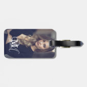 Benutzerdefiniertes Foto und Namenstypografie Gepäckanhänger (Rückseite horizontal)