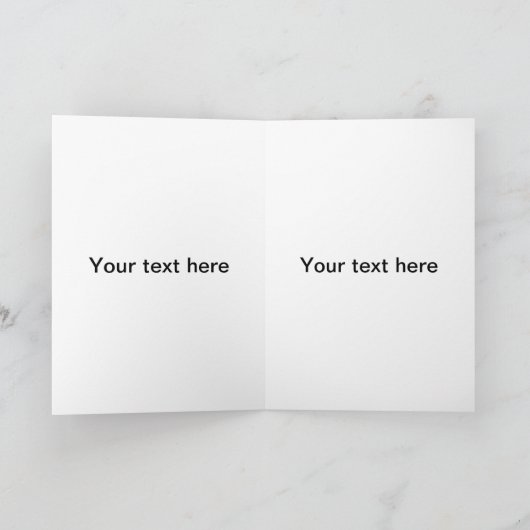 Benutzerdefiniertes Foto und/oder Text Karte (Innenseite)