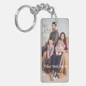 Benutzerdefiniertes Foto und/oder Text Schlüsselanhänger (Vorderseite links)