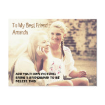 Benutzerdefiniertes Foto und personalisierte Meldu