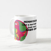 Benutzerdefiniertes Foto und Personalisierter Dino Kaffeetasse (Vorderseite Links)