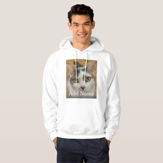 Benutzerdefiniertes Foto und Personalisierter Name Hoodie (Vorne ganz)
